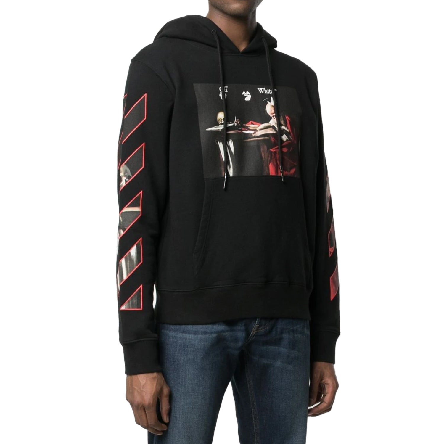 Off-white Starred Arrow Over Hoodie Mens Style : Ombb037f21fle0081025