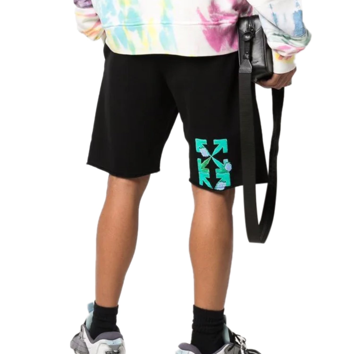 Off-white Tornado Arrow Sweatshorts Mens Style : Omci006f21fle0061084