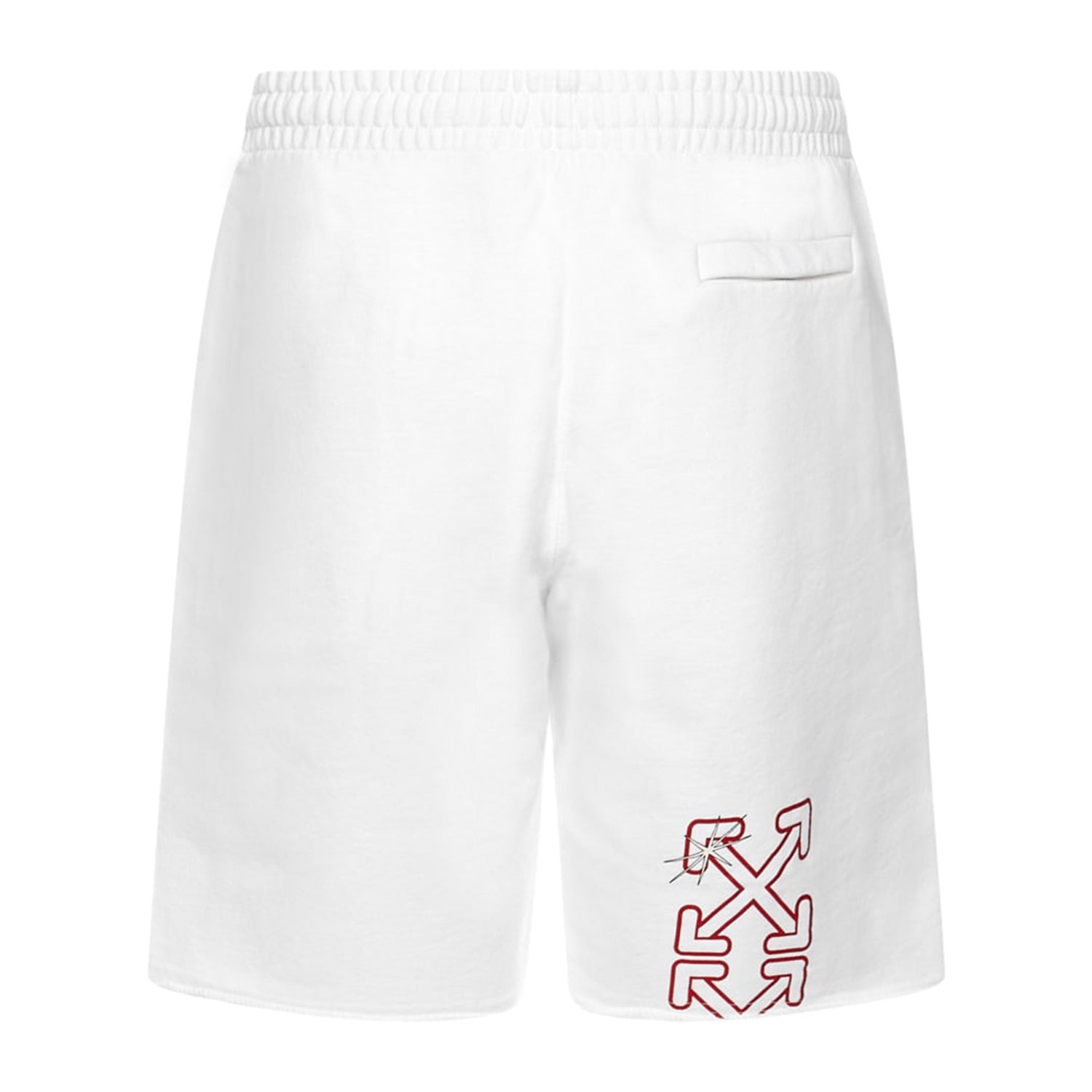 Off-white Starred Arrow Sweatshorts Mens Style : Omci006f21fle0050125