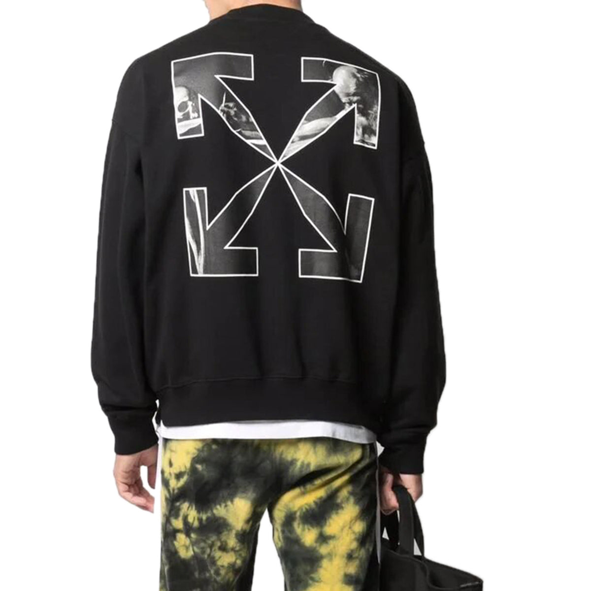 Off-white Carav Arrow Skate Crewnack Mens Style : Omba054f21fle0111001