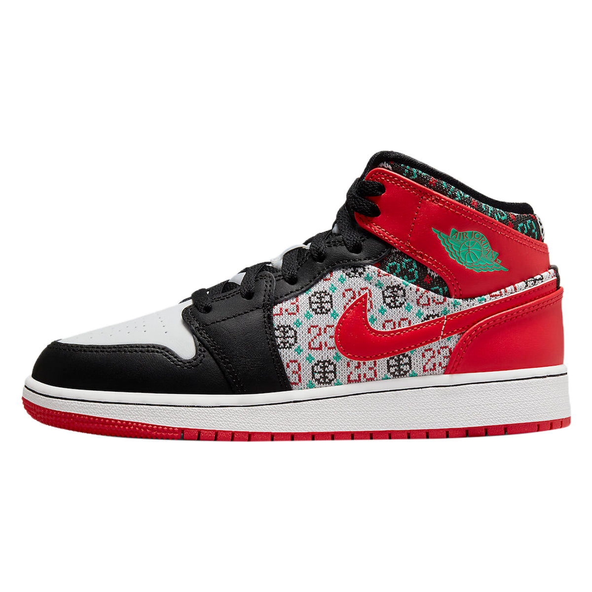 Jordan 1 Mid SE Ugly Christmas Sweater (GS)