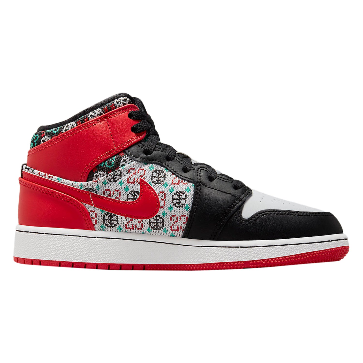 Jordan 1 Mid SE Ugly Christmas Sweater (GS)