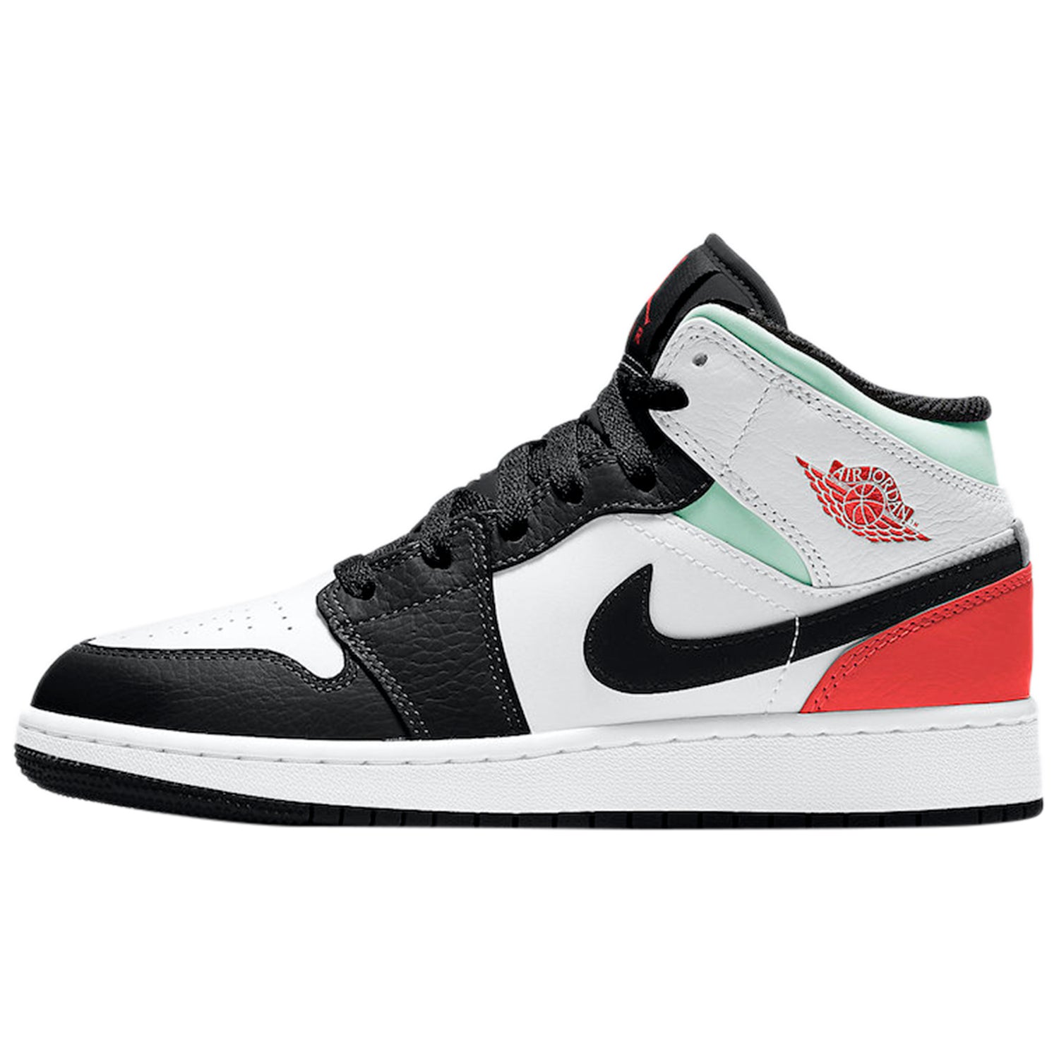 Jordan 1 Mid SE White Black Red Spruce (GS)