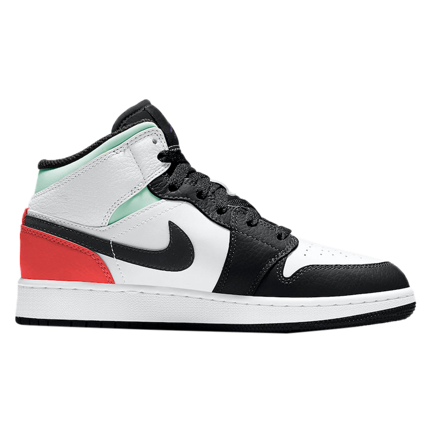 Jordan 1 Mid SE White Black Red Spruce (GS)