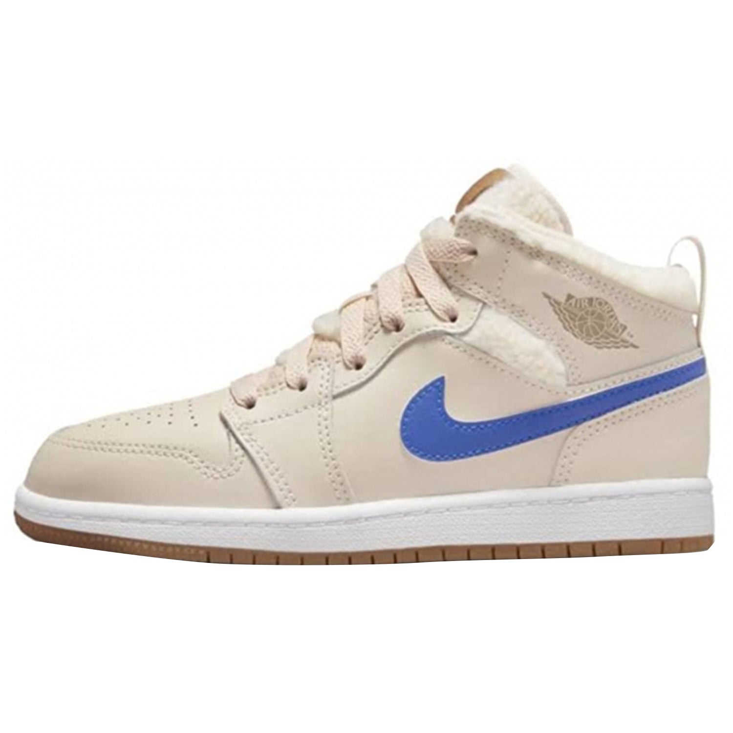 Jordan 1 Mid Fleece Pearl White (PS)