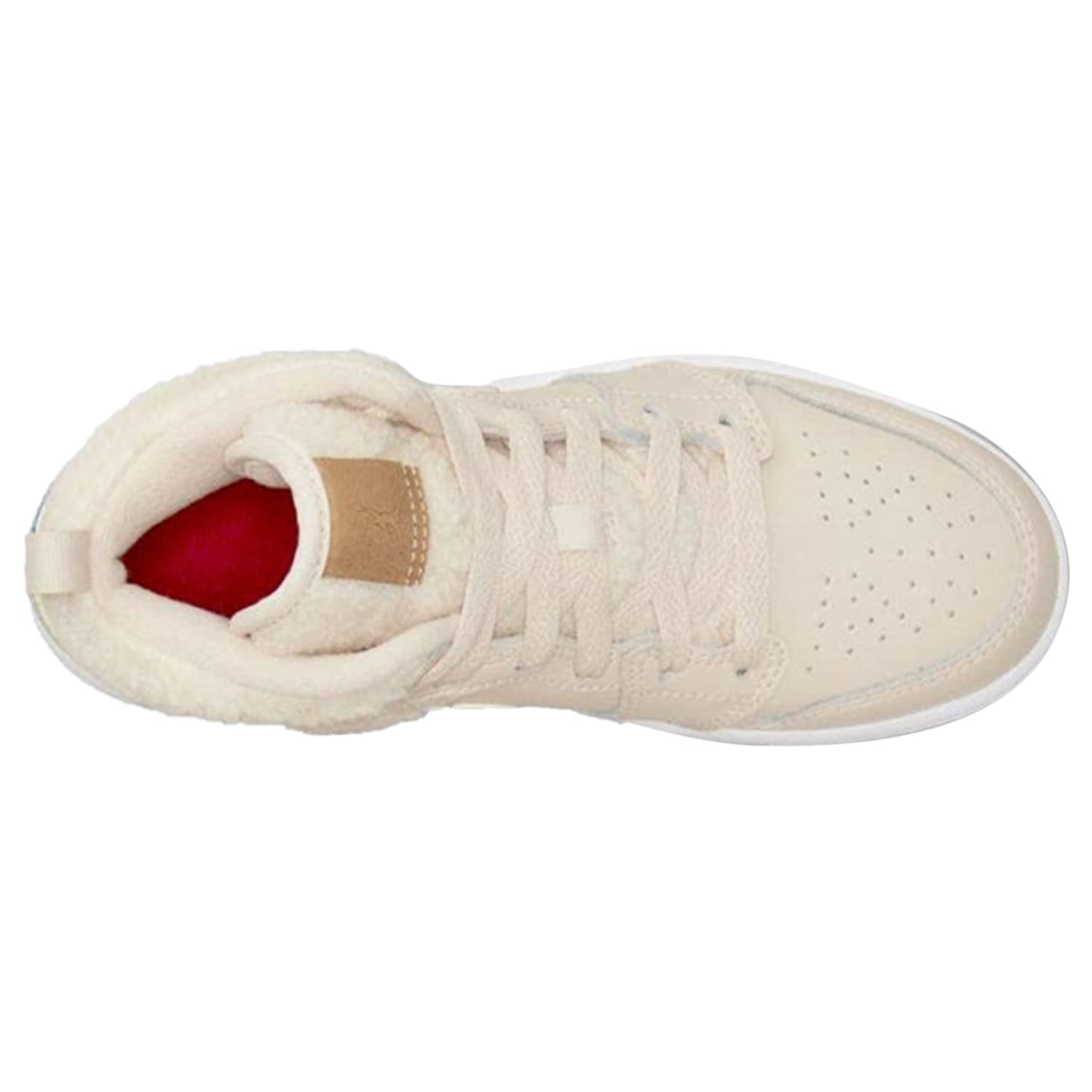 Jordan 1 Mid Fleece Pearl White (PS)