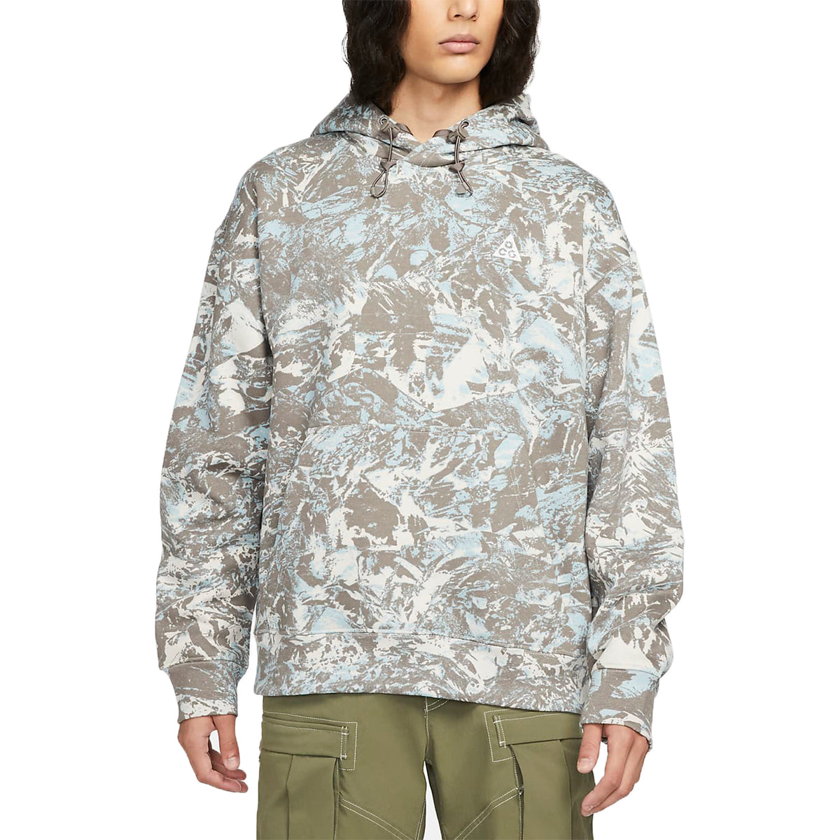 Nike Acg Therma-fit Fleece All-over Print Pullover Hoodie Mens Style : Dj1425