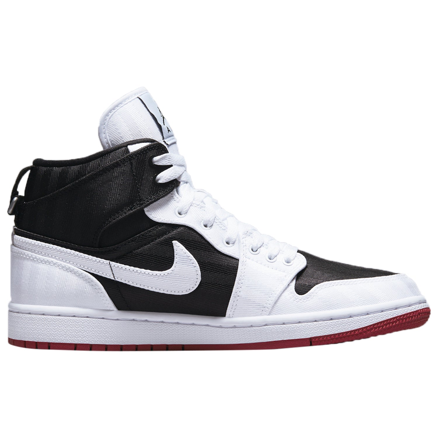 WMNS AIR JORDAN 1 MID SE UTILITY 'WHITE BLACK GYM RED'