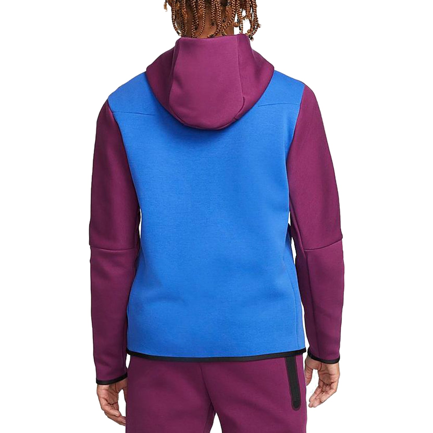 Nike Tech Fleece Full Zip Hoodie Sangria/Game Royal