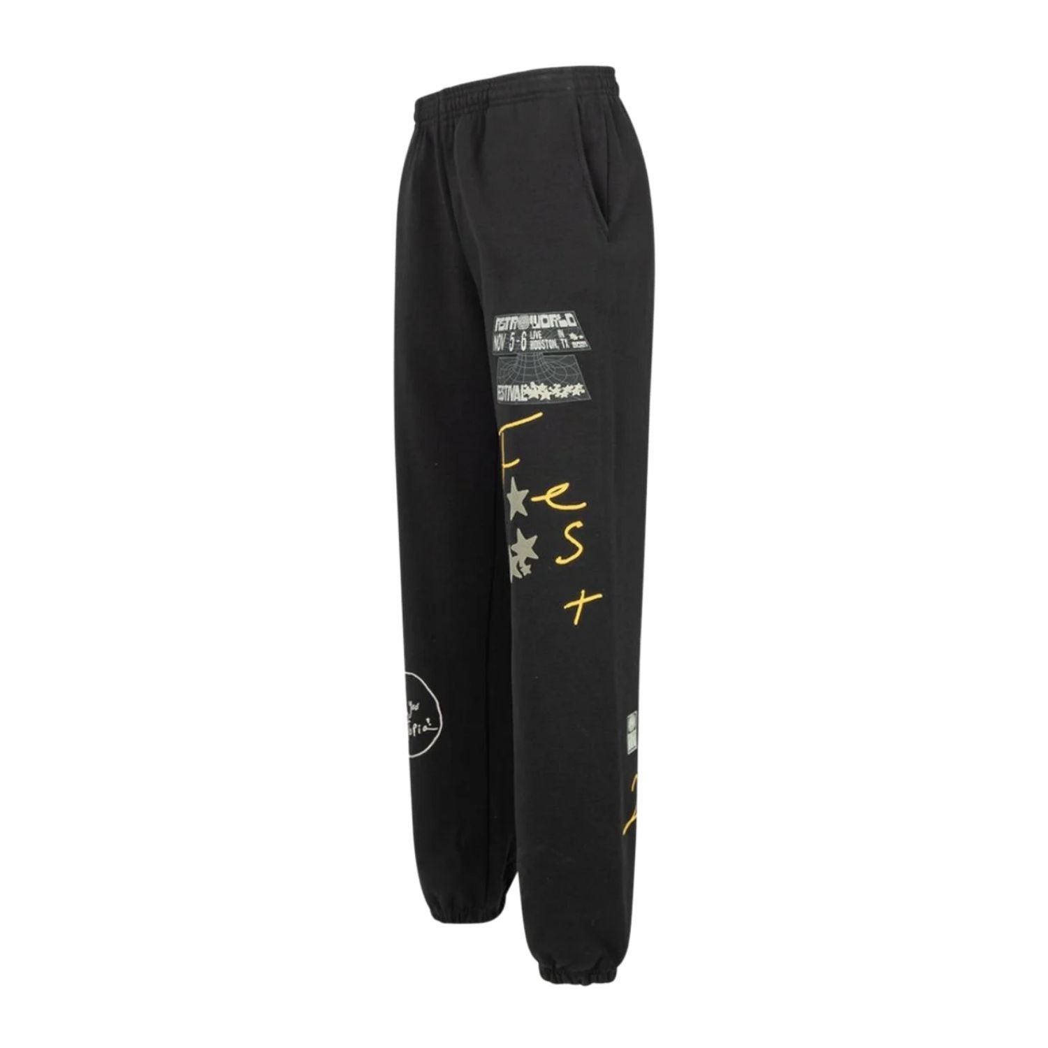 Travis Scott Astrofest Festival 2021 Black Eye Sweatpants Mens Style : Af21-bp23