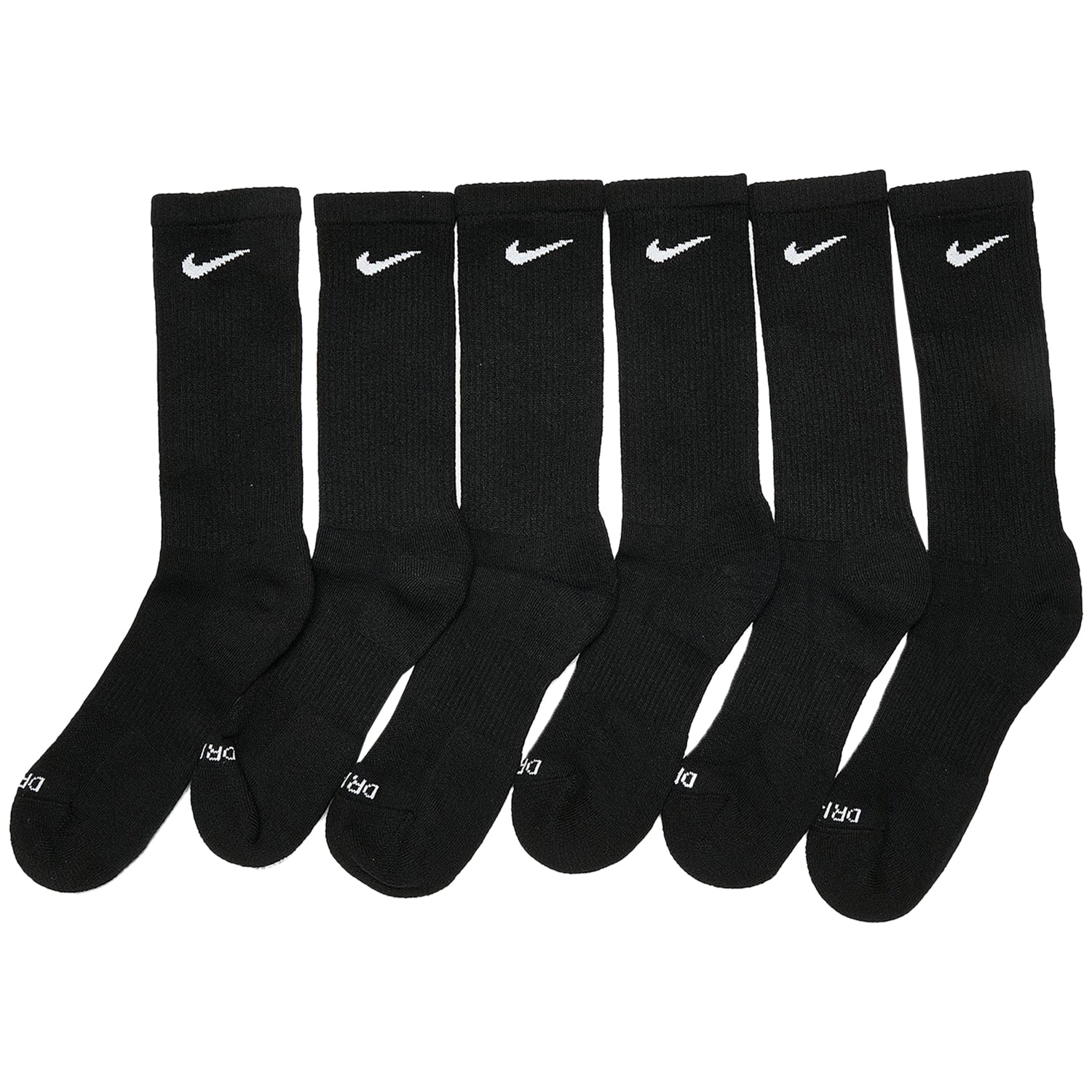 Nike Everyday Plus Cushioned Training Crew Socks 6 Pack Mens Style : Sx6897