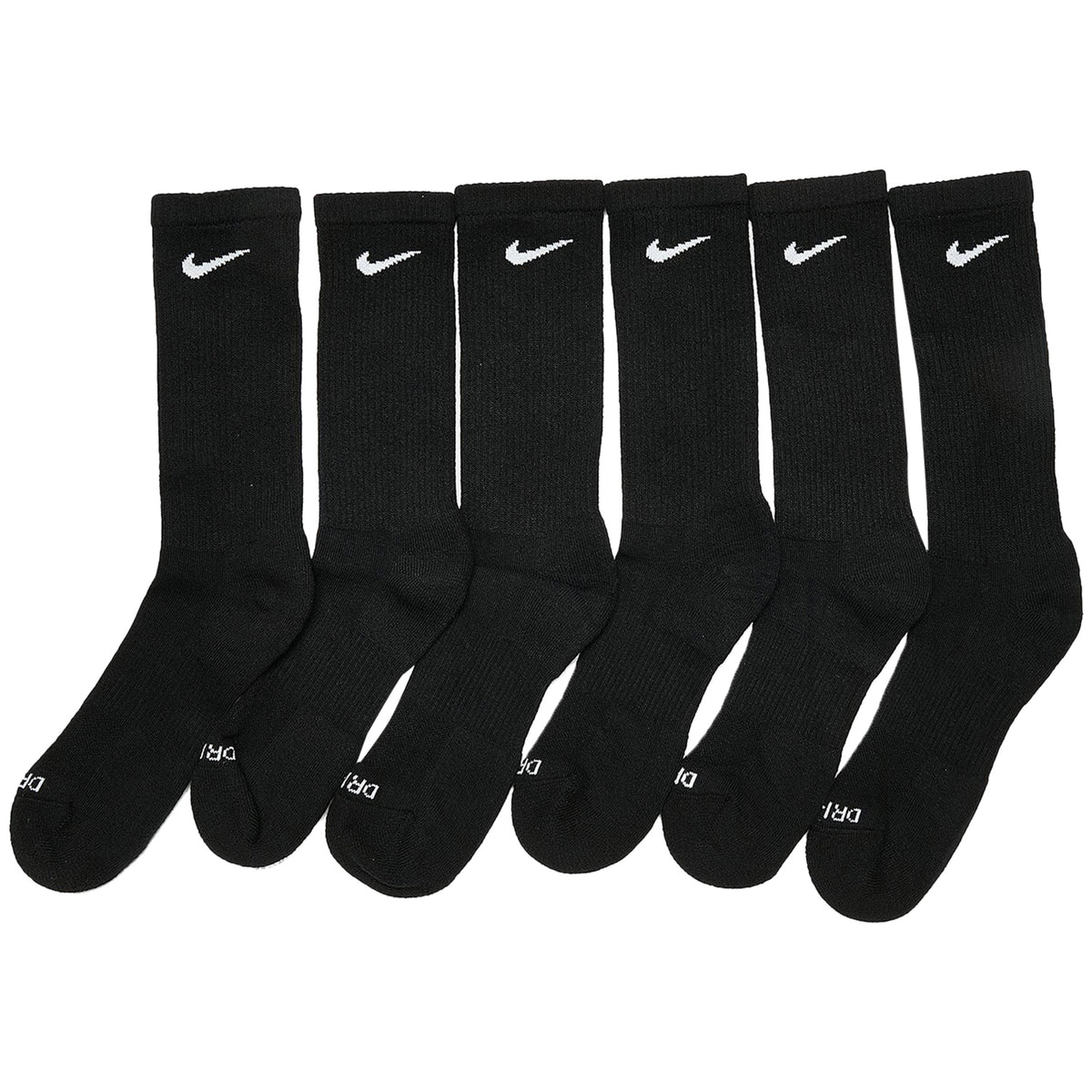 Nike Everyday Plus Cushioned Training Crew Socks 6 Pack Mens Style : Sx6897