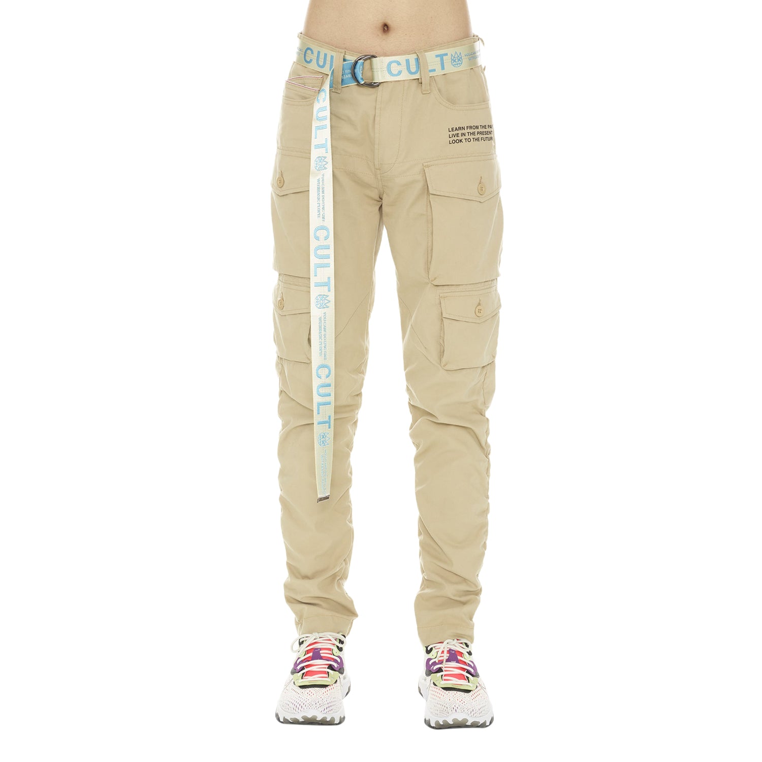 Cult Of Individuality Rocker Cargo Ridged With Baby Blue Belt Mens Style : 622ac-rc03b