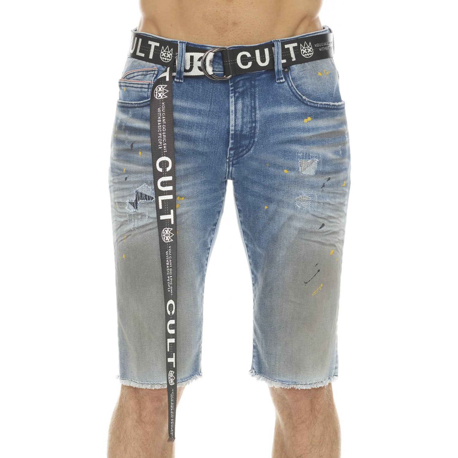 Cult Of Individuality Rocker Short Stretch With Acai Belt Mens Style : 622a3-sr07j