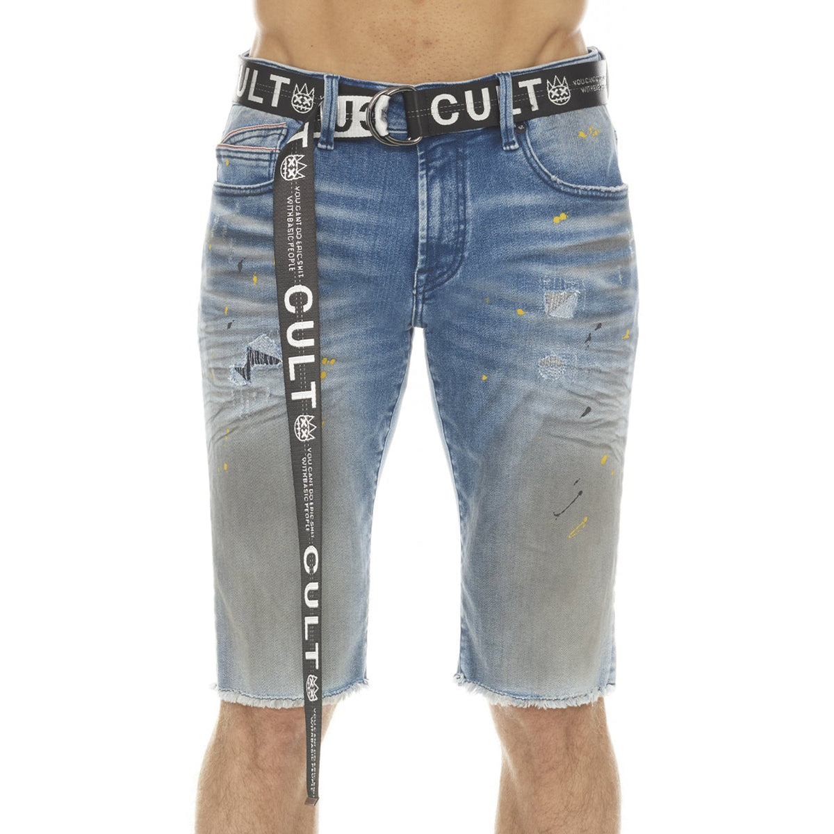 Cult Of Individuality Rocker Short Stretch With Acai Belt Mens Style : 622a3-sr07j