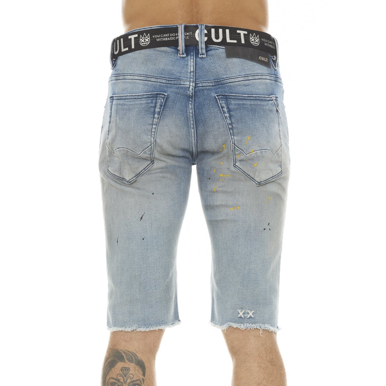 Cult Of Individuality Rocker Short Stretch With Acai Belt Mens Style : 622a3-sr07j