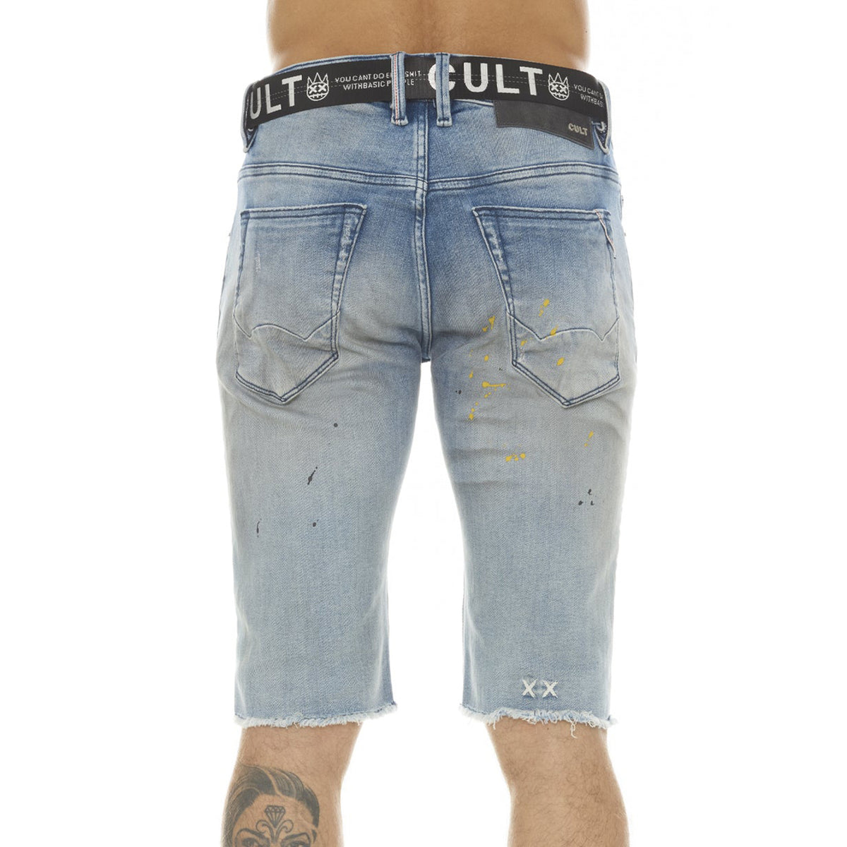 Cult Of Individuality Rocker Short Stretch With Acai Belt Mens Style : 622a3-sr07j