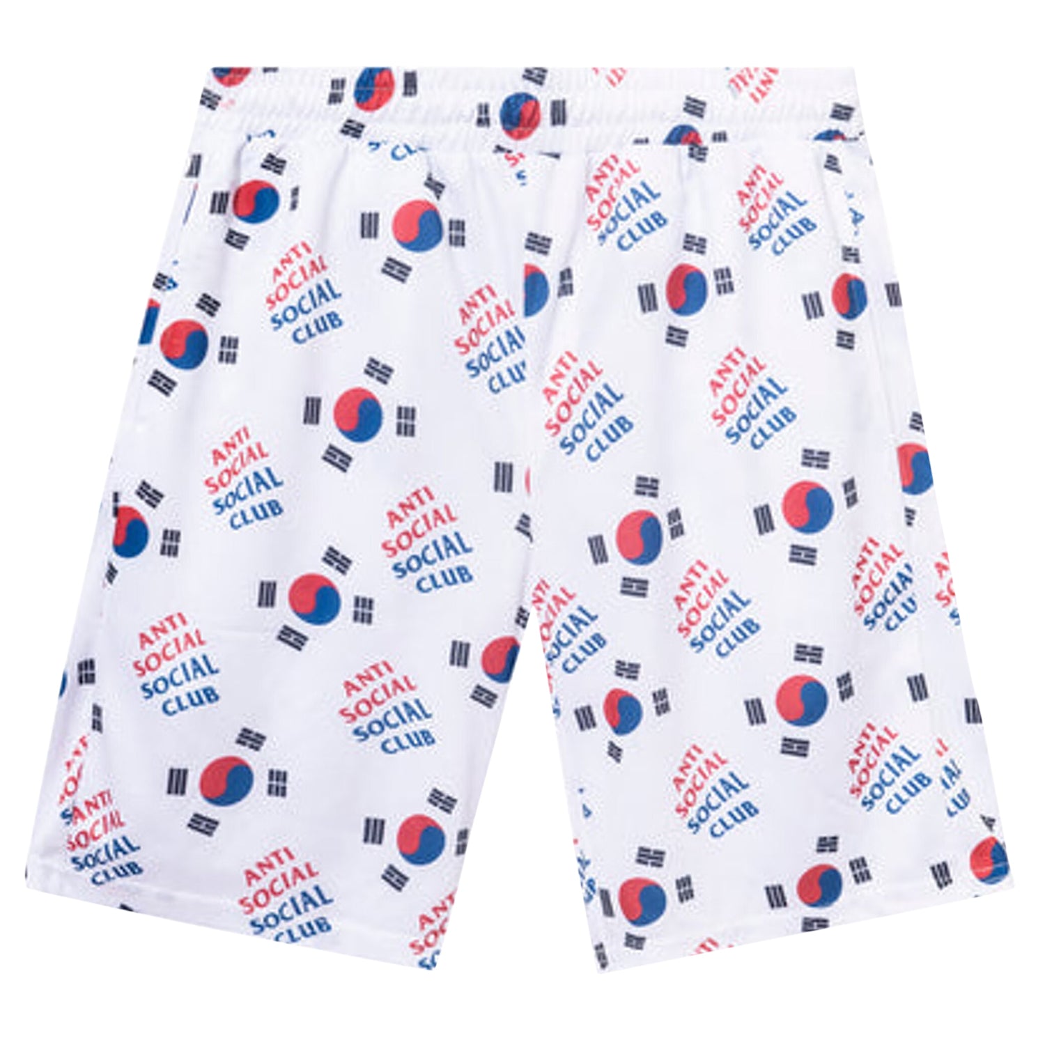 Anti Social Social Club Case Study Flag Mesh Shorts White