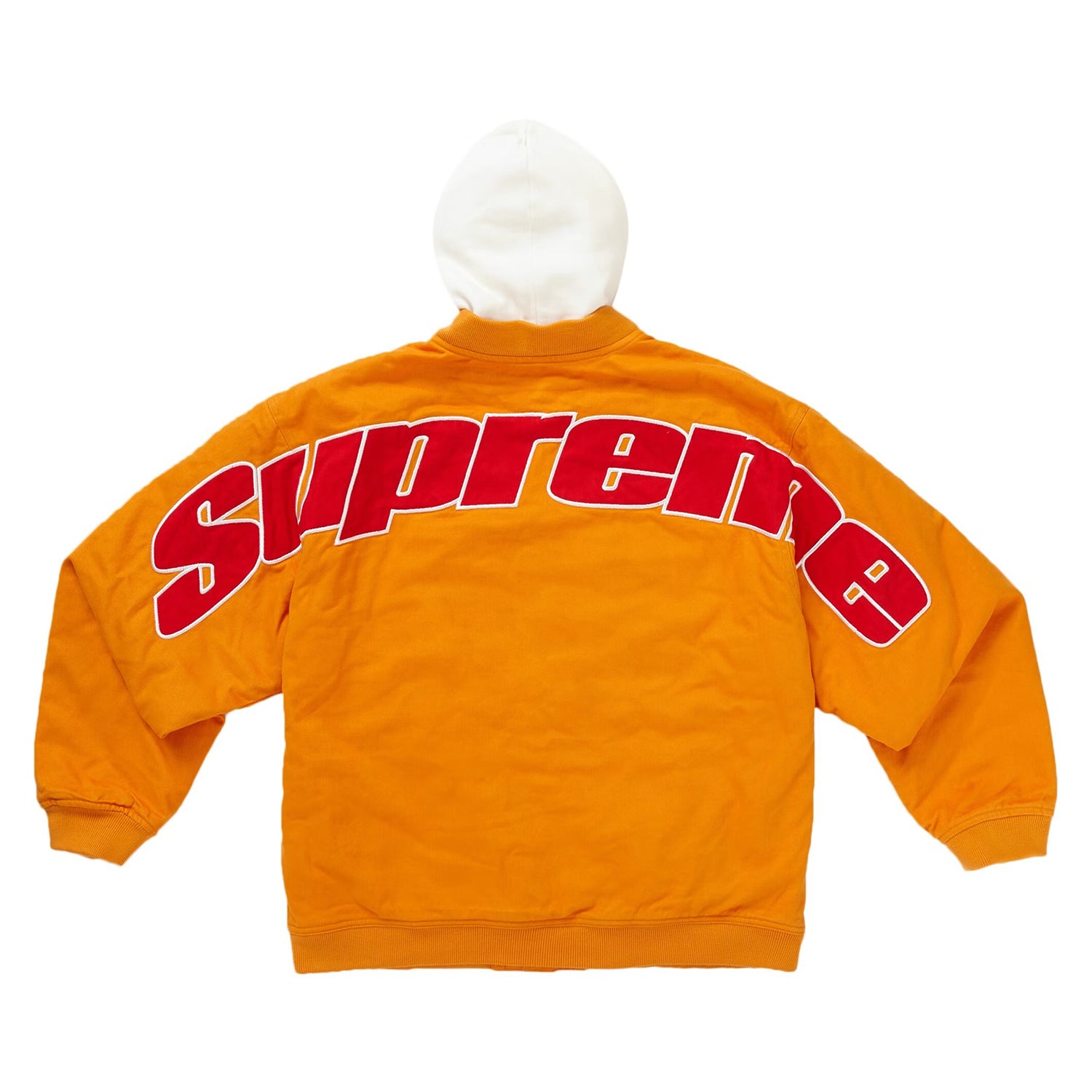 Supreme Hooded Twill Varsity Jacket Mens Style : Ss22j85