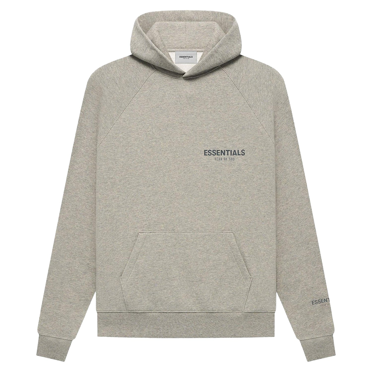 Essentials Fear Of God Men's Dark Oatmeal Hoodie : 705292