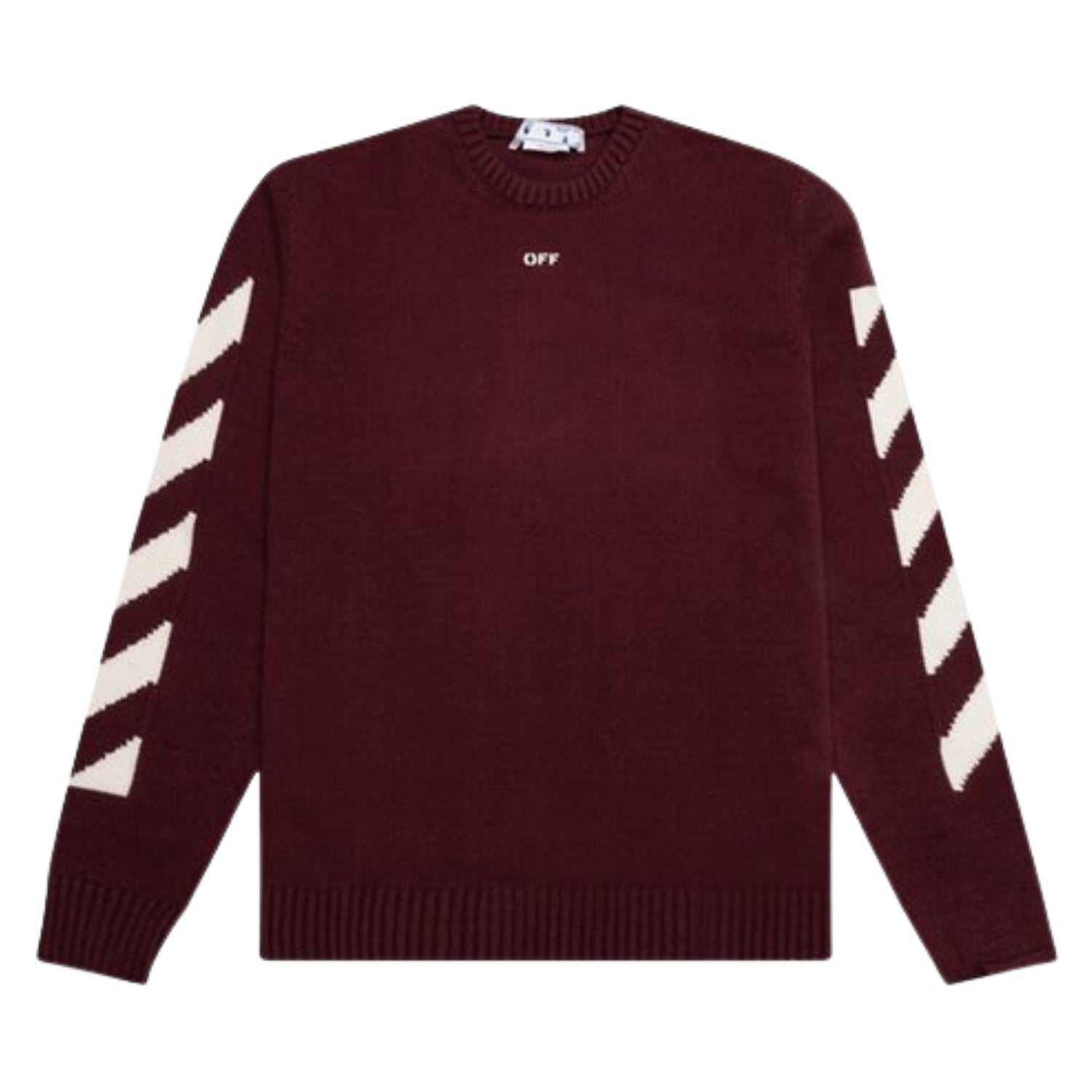 Off-white Diagonal Arrow Knit Crewneck Mens Style : Omhe023f22kni00