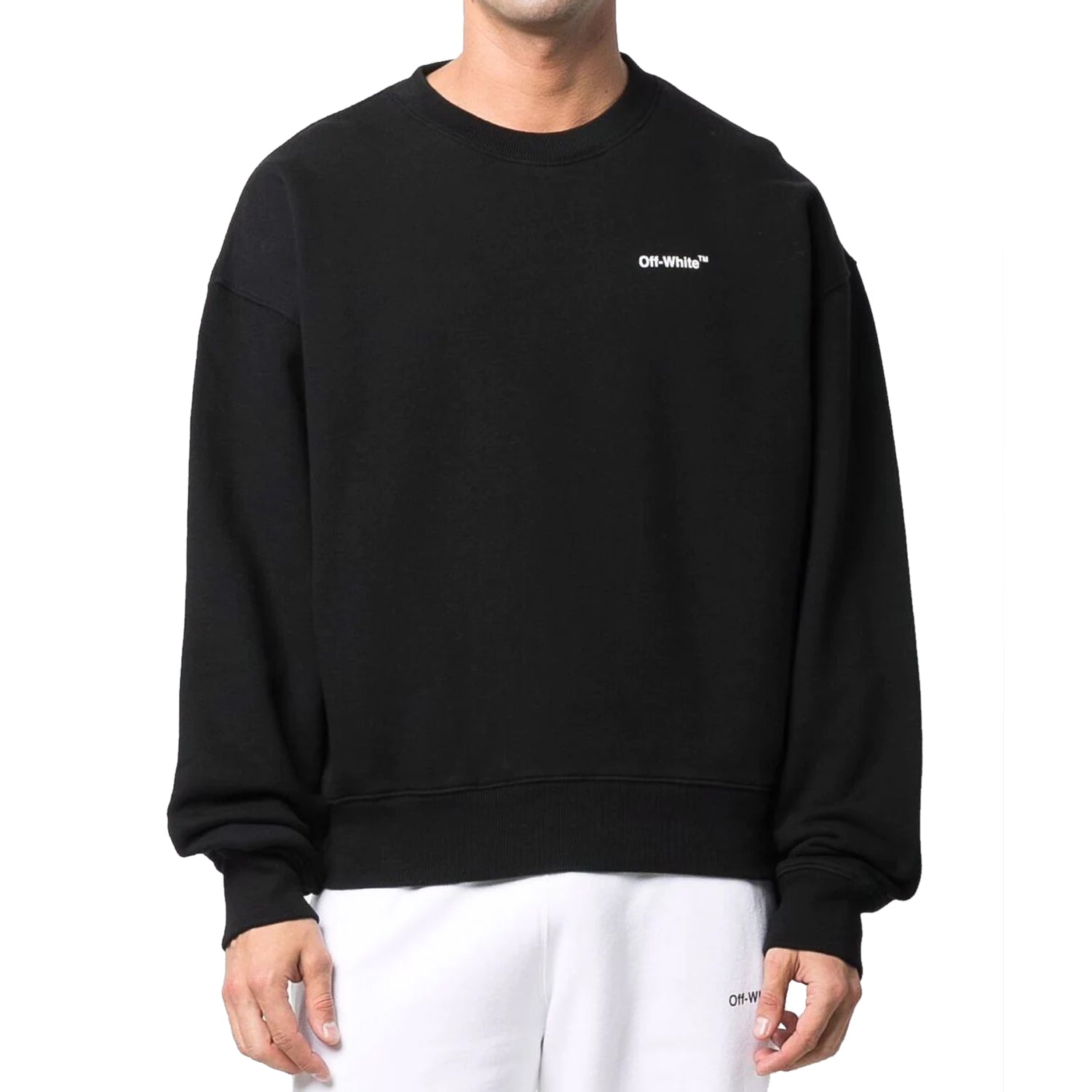 Off-white Caravag Arrow Over Crewneck Mens Style : Omba058c99fle00