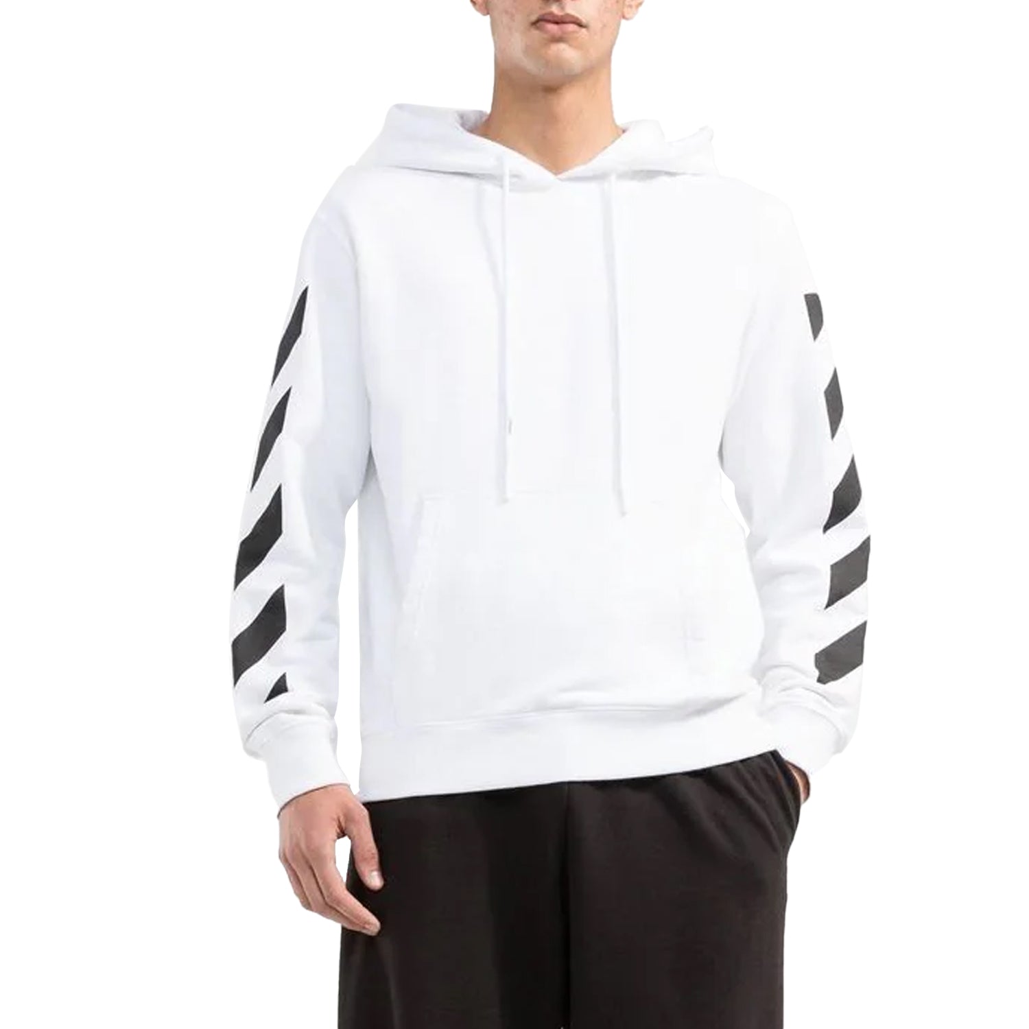 Off-white Diag Arrow Slim Hoodie Mens Style : Ombb097c99fle01