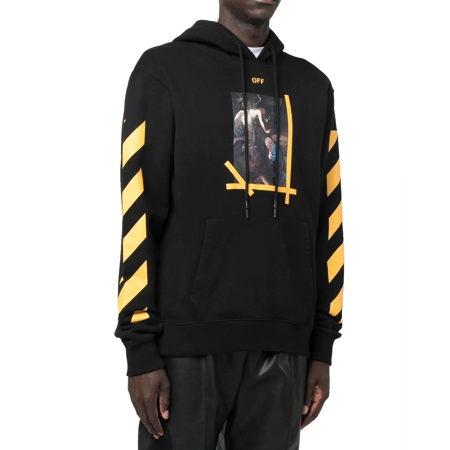 Off-white Caravag Arrow Over Hoodie Mens Style : Ombb037c99fle00