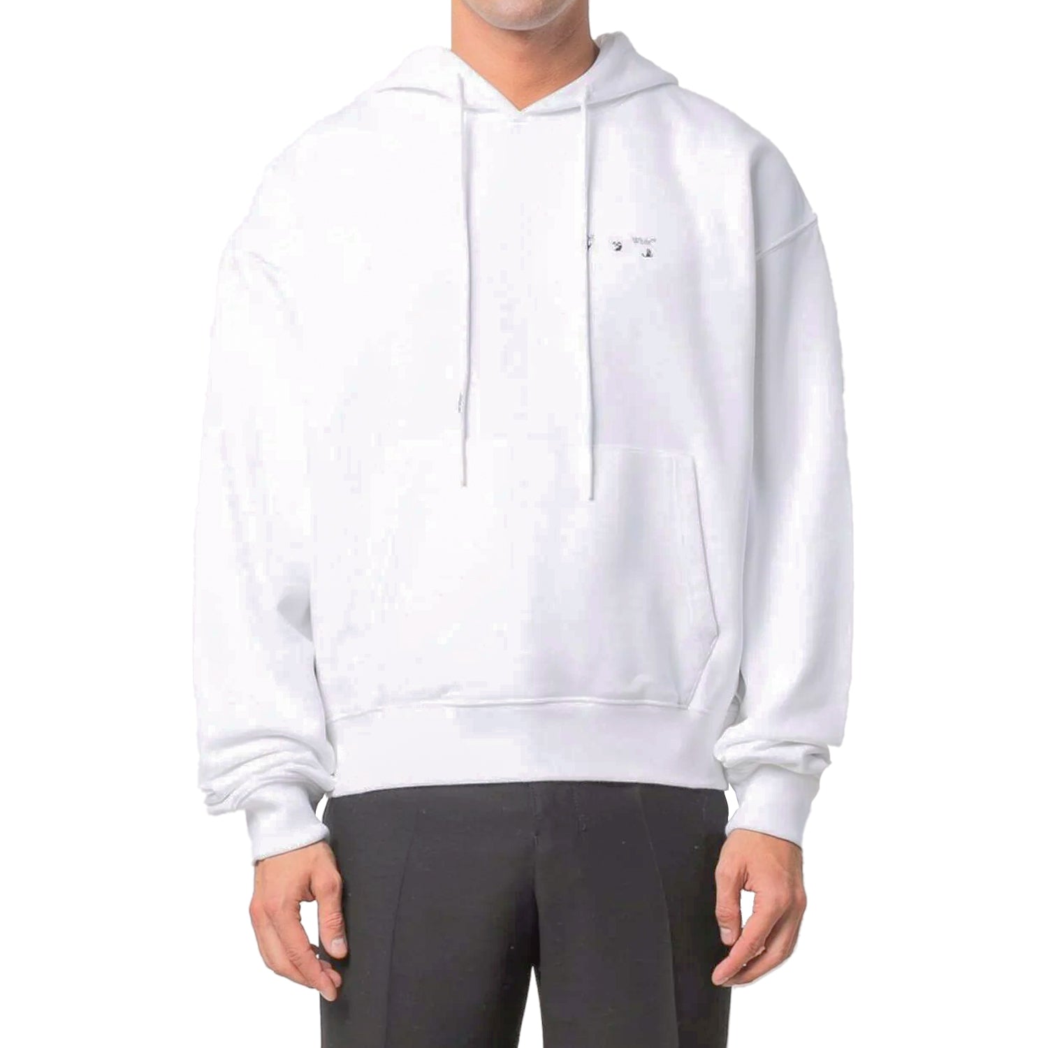 Off-white Caravag Paint Over Hoodie Mens Style : Ombb037c99fle00