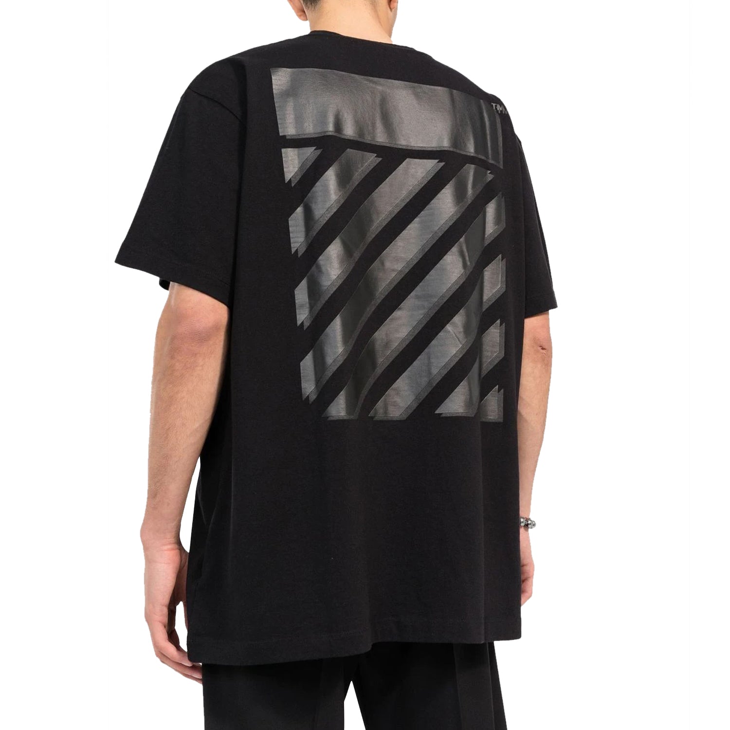 Off-white Diag Tab Over S/s Tee Mens Style : Omaa038c99jer00