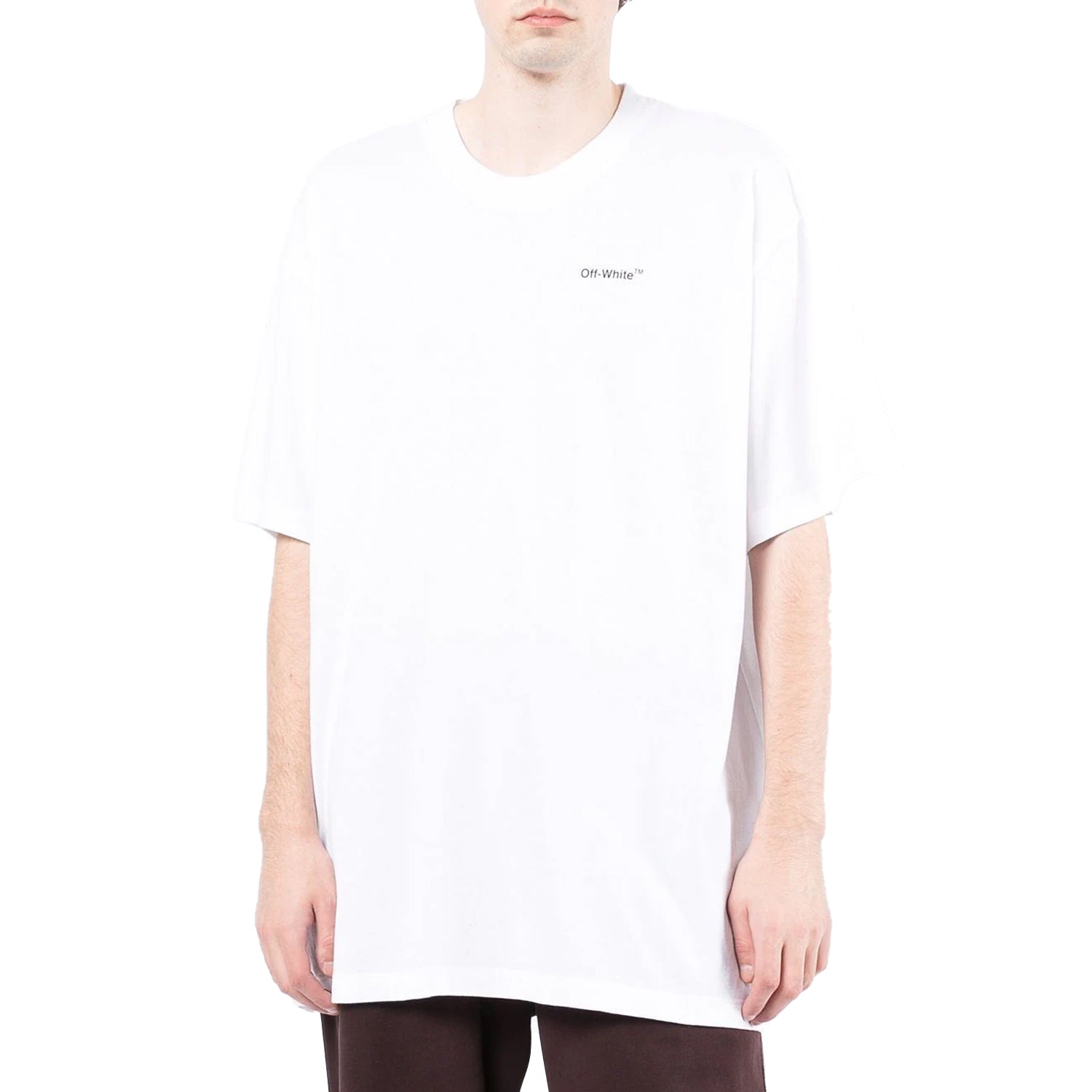 Off-white Caravag Arrow Over S/s Tee Mens Style : Omaa038c99jer00