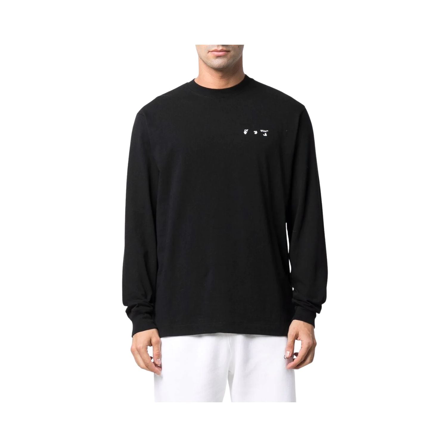 Off-white Caravag Paint Skate L/s Tee Mens Style : Omab064c99jer00