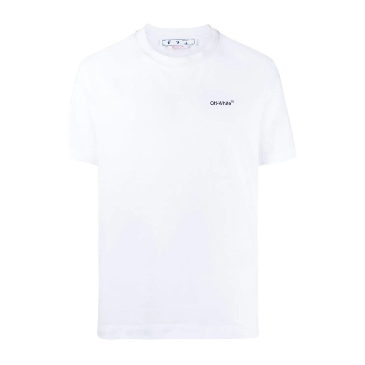 OFF-WHITE Text Logo Caravaggio Saint Jerome Writing Arrows Slim Fit T-Shirt White/Black