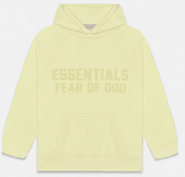 Essentials Fear Of God Mens Canary Hoodie Mens Style : Fgmh9012