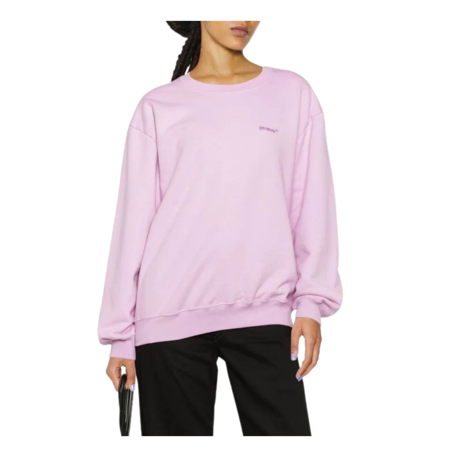 Off-white Diag Regular Crewneck Womens Style : Owba046f22jer00