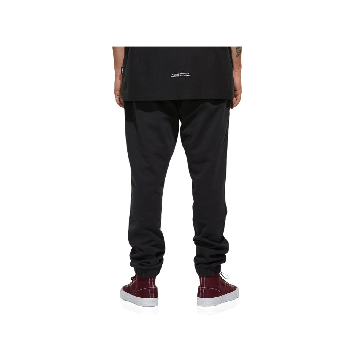 Purple-brand French Terry Sweatpant Gothic Wordmark Mens Style : P412-gbww422