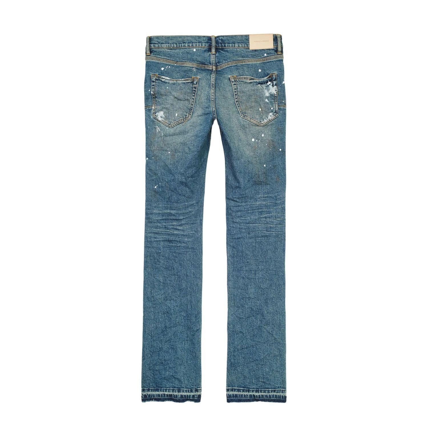 Purple-brand Vintage White Paint Jeans Mens Style : P001-idvp422
