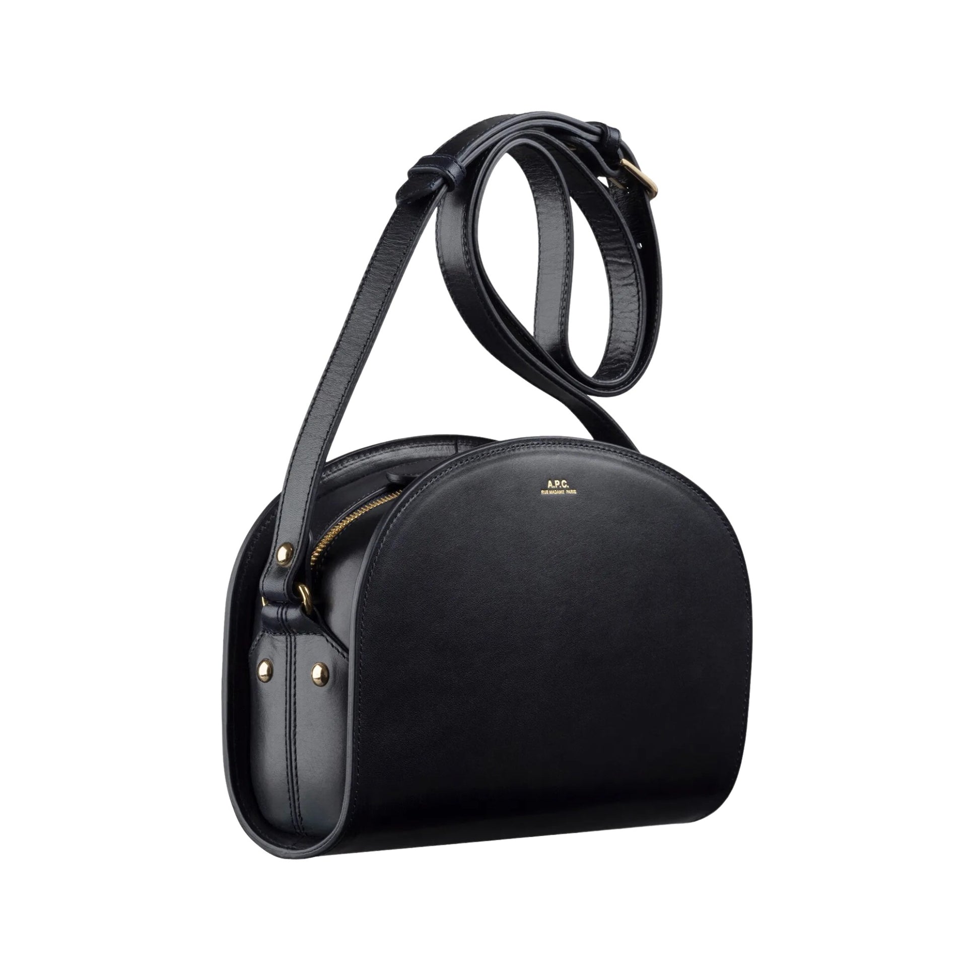 A.p.c Sac Demi-lune Smooth Leather Womens Style : Pxawv_f61048