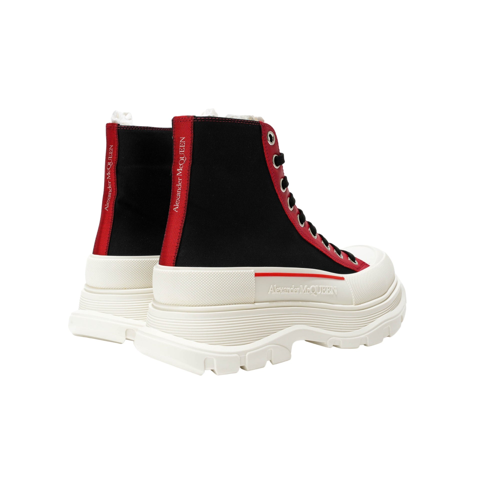 Alexander Mcqueen Canvas Sack Boots Mens Style : 711105