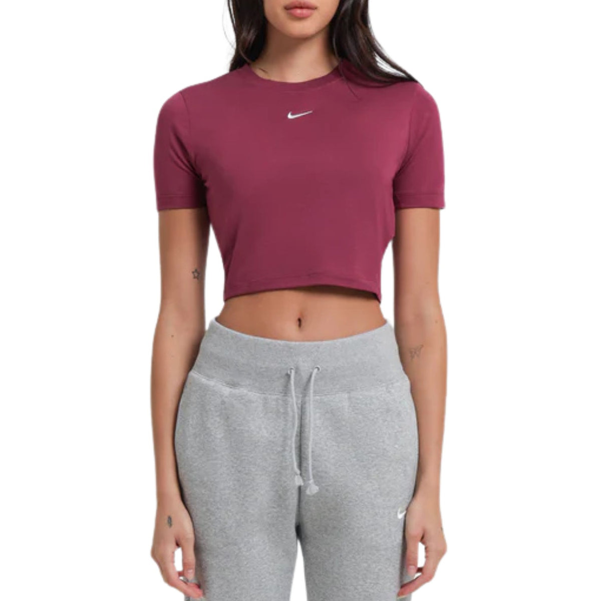 Nike Sportswear Essential Slim-fit Crop T-shirt Womens Style : Fb2873