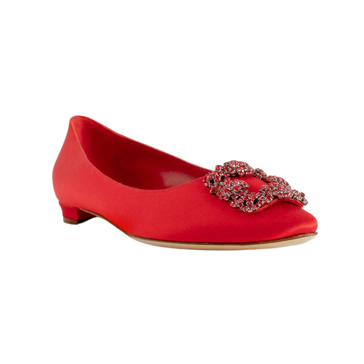 Manolo Blahnik Hangisiflat_red Womens Style : 4221474