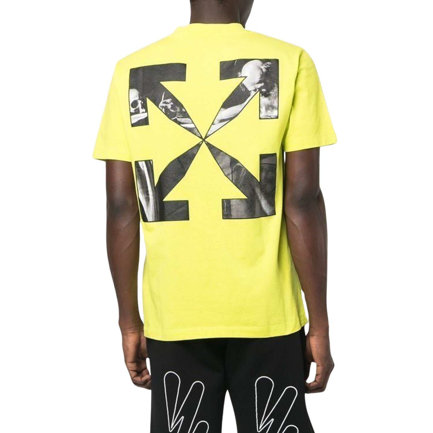 Off-white Caravag Arrow Slim S/s Tee Mens Style : Omaa027s23jer00