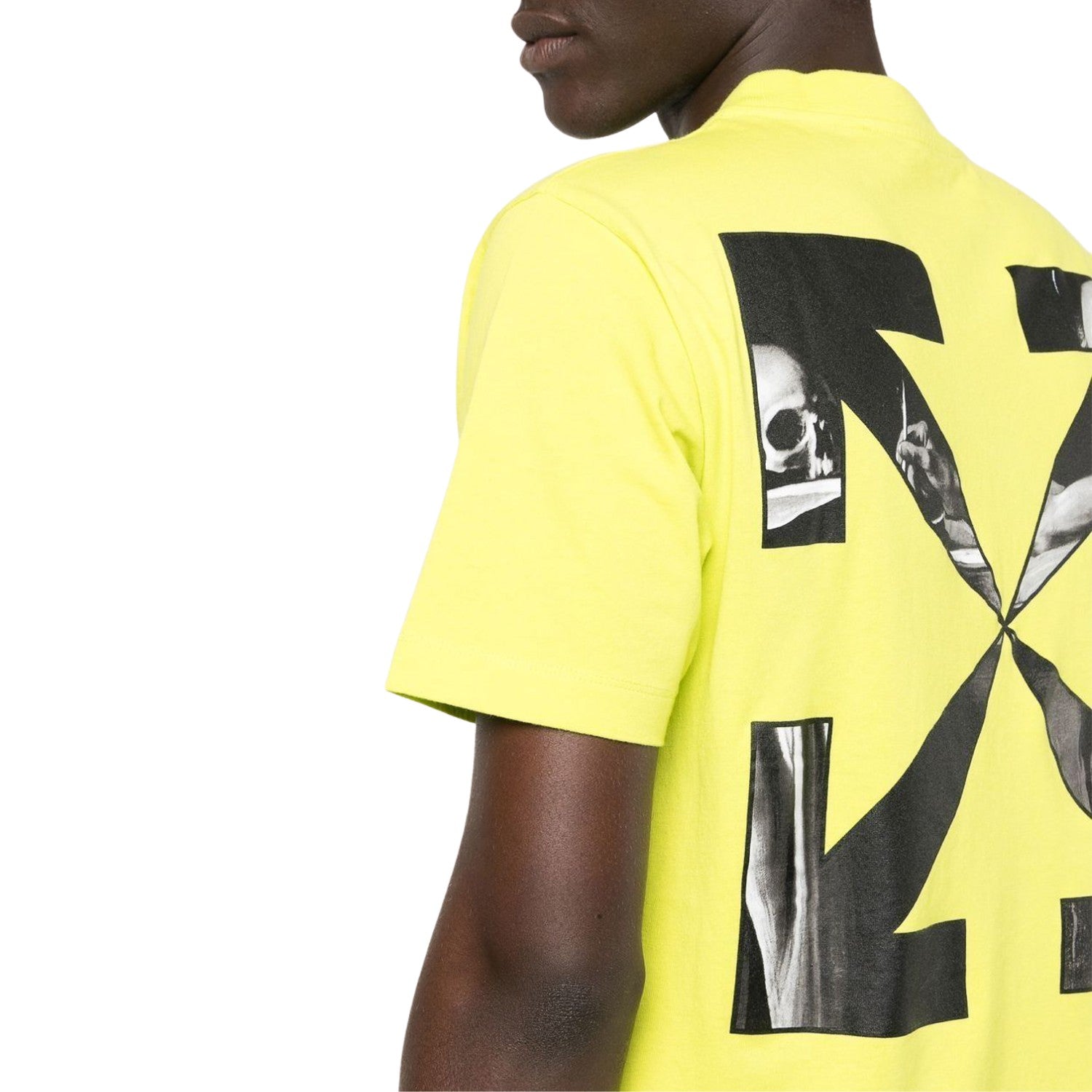 Off-white Caravag Arrow Slim S/s Tee Mens Style : Omaa027s23jer00