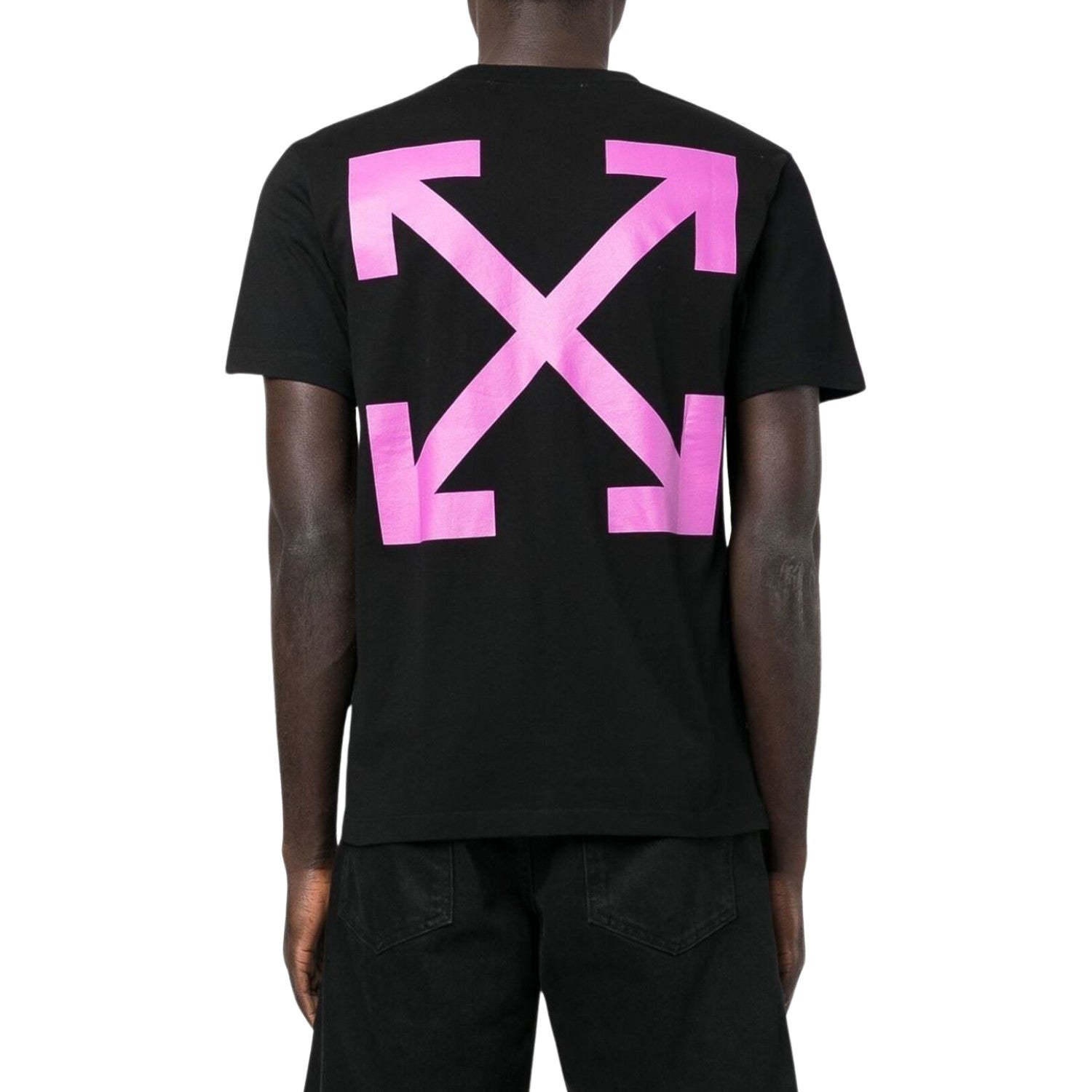 OFF-WHITE Arrow Caravaggio St Fran Slim Tee Black/Multi