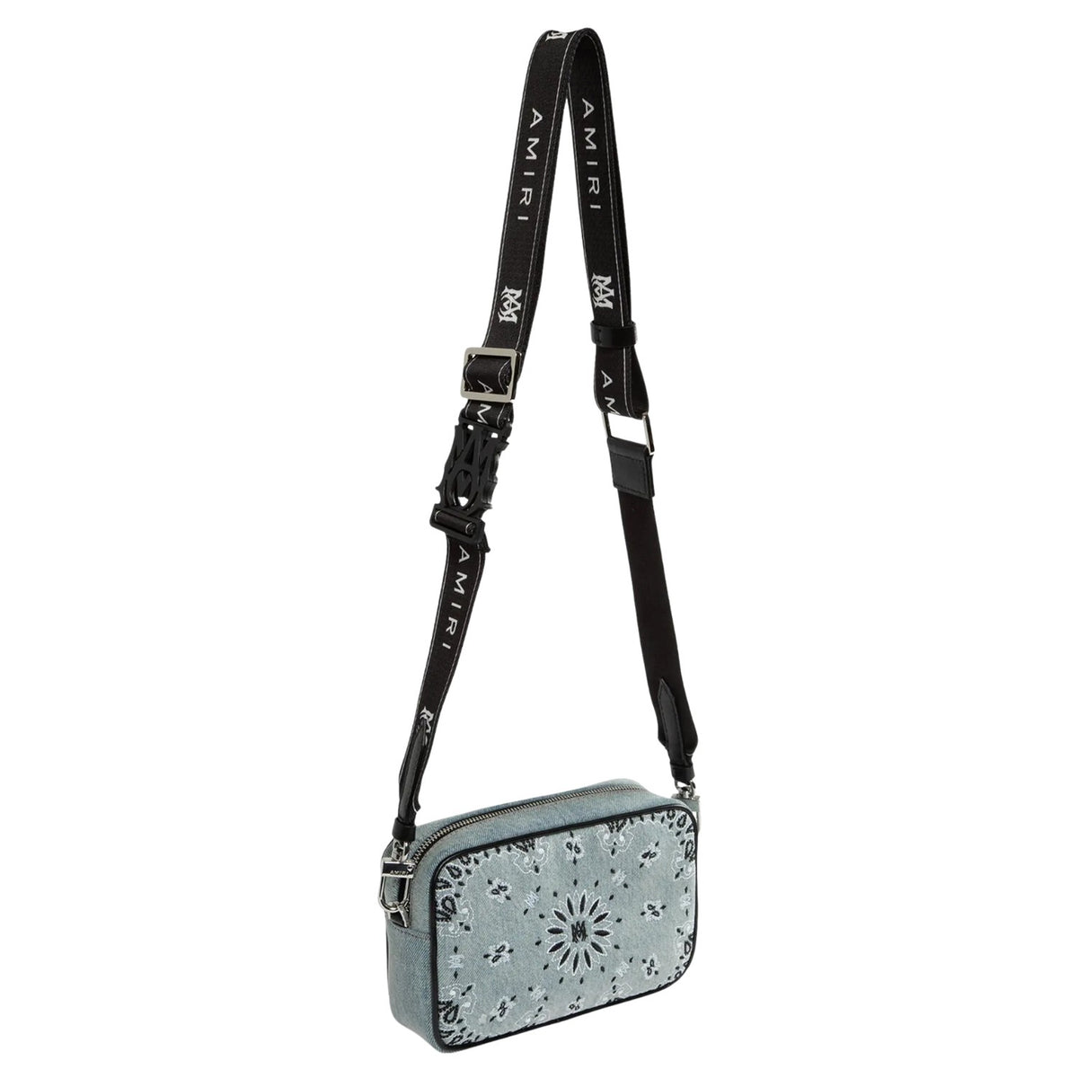 Amiri Bandana Denim Camera Bag Unisex Style : Pf23mcc005