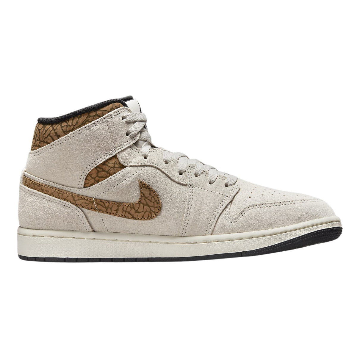 Air Jordan 1 Mid Se Brown Elephant Mens Style : Dz4129