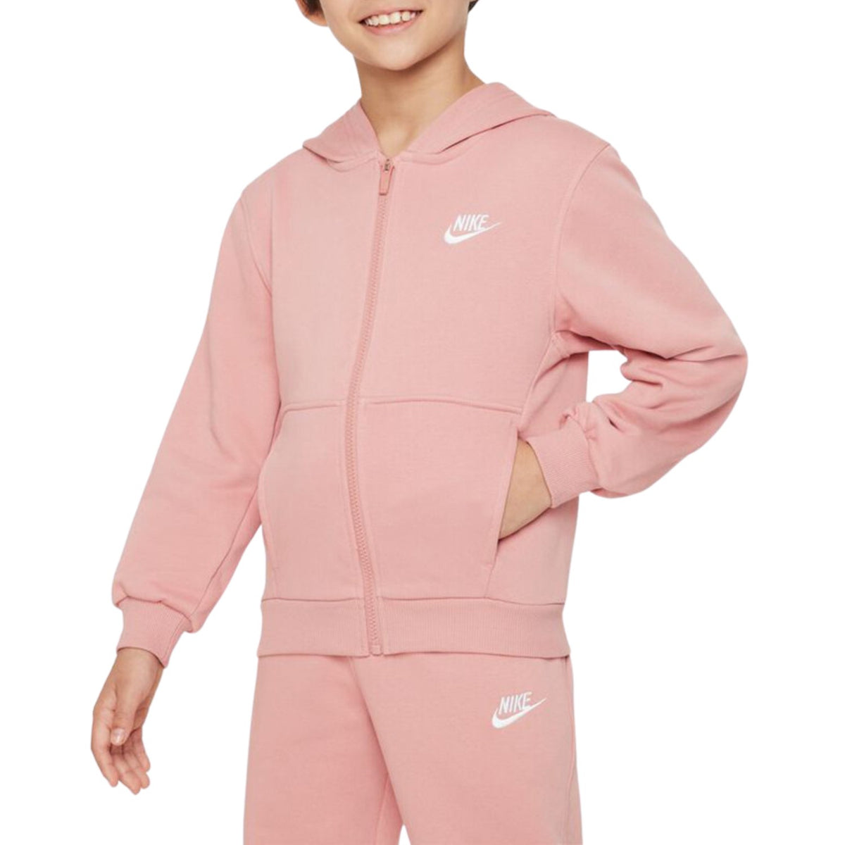 Nike Parka Kids Club Fleece French Terry Full Hoodie Mens Style : Fd3017