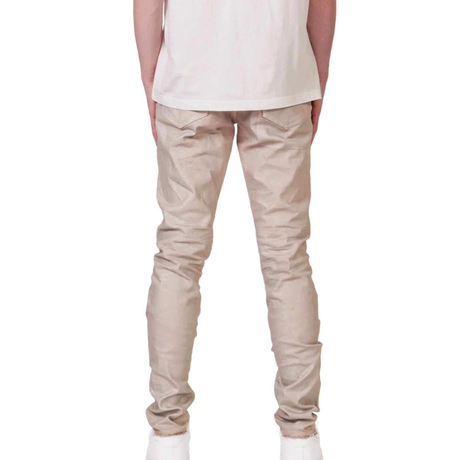 Purple-brand Low Rise Skinny Jean - Sand Iridescent Pearl Mens Style : P001-swip322