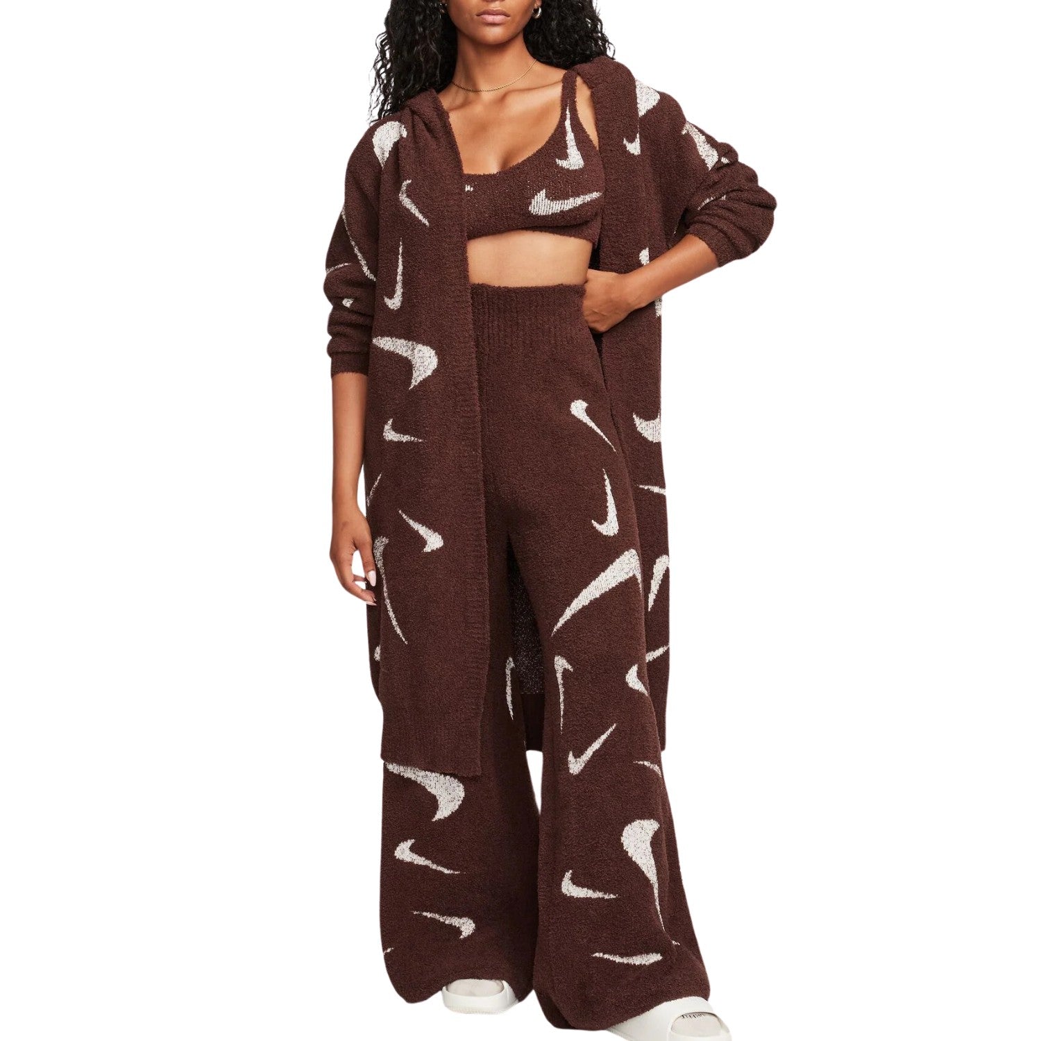 Nike Sportswear Phoenix Cozy Bouclé Loose Long Knit Cardigan Womens Style : Fd4282