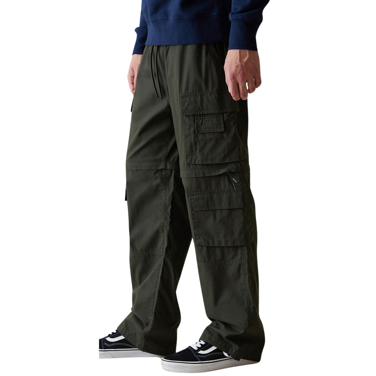 Pacsun Canvas Green Baggy Zip Off Cargo Pants Mens Style : Pac-030